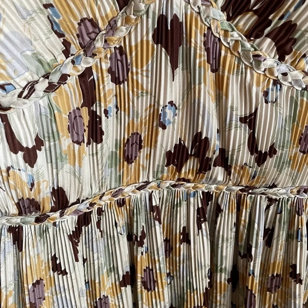 Polo Ralph Lauren Floral Maxi Dress in Cream and Brown - Picture 5 of 9